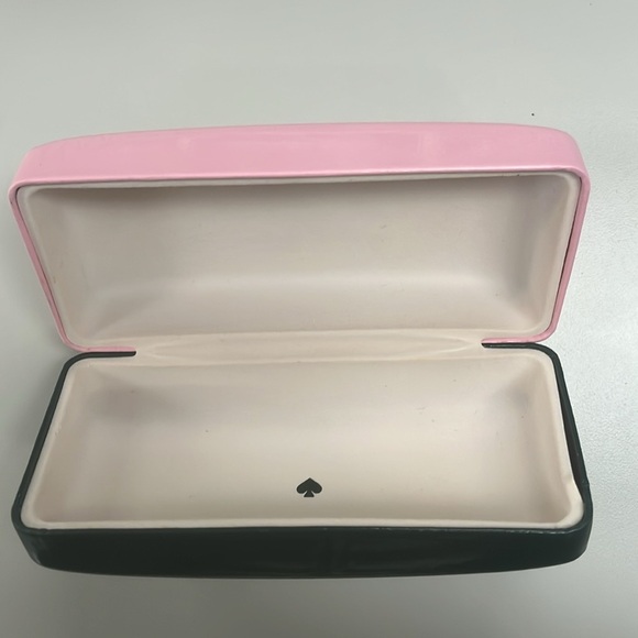 Kate Spade Green & Pink Eyeglass /Sunglass Large Case preowned - Picture 5 of 11